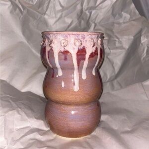 HHC pottery Coquette decor chic vintage pottery pink pottery floral decor